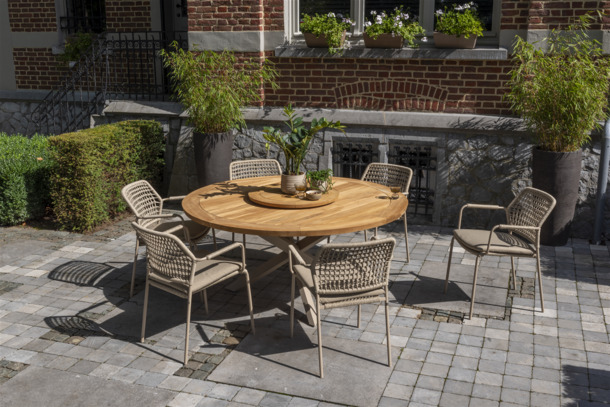 4SO Barista stapelbare tuinstoelen met zitkussen - 8